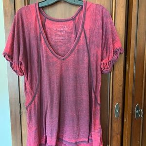 Free People Distressed Tee